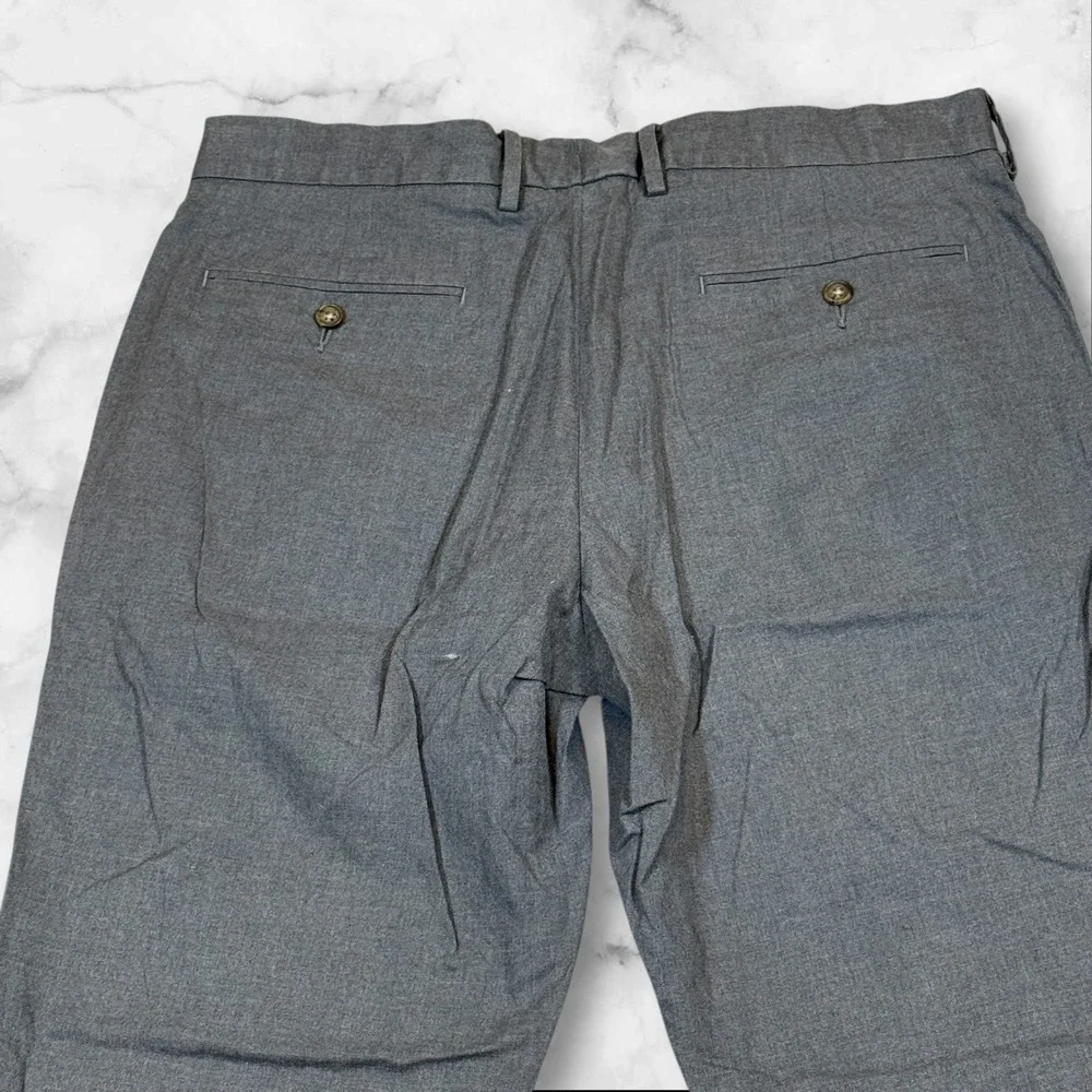 J Crew Bowery Classic Fit Gray Cotton‎ Dress Pants Mens W34 L30